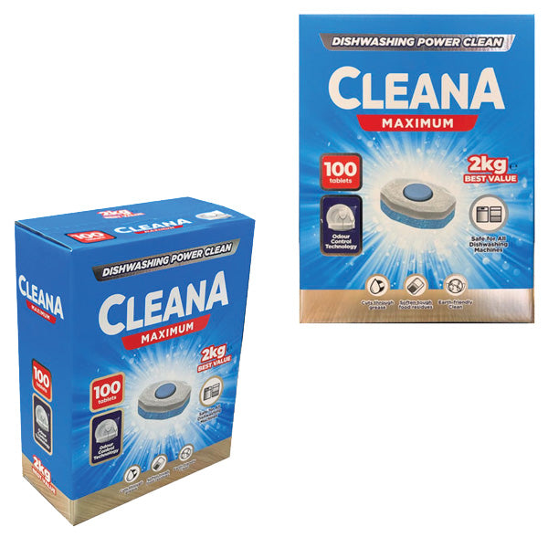 Cleana Dishwashing Tablets 100pk