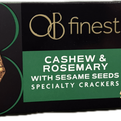 OB Finest Cashew & Rosemary Crackers 150g