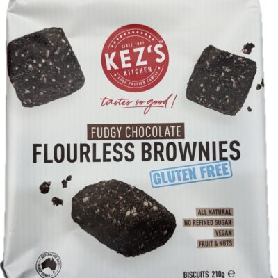 Kez's Gluten Free Choc Fudge Flourless Brownie 210g